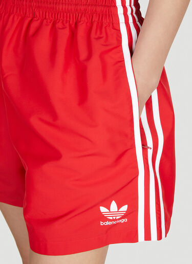 Balenciaga x adidas Striped Track Shorts Red axb0251004