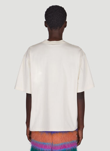 Marni ロゴエンブロイダリー Tシャツ ホワイト mni0149012