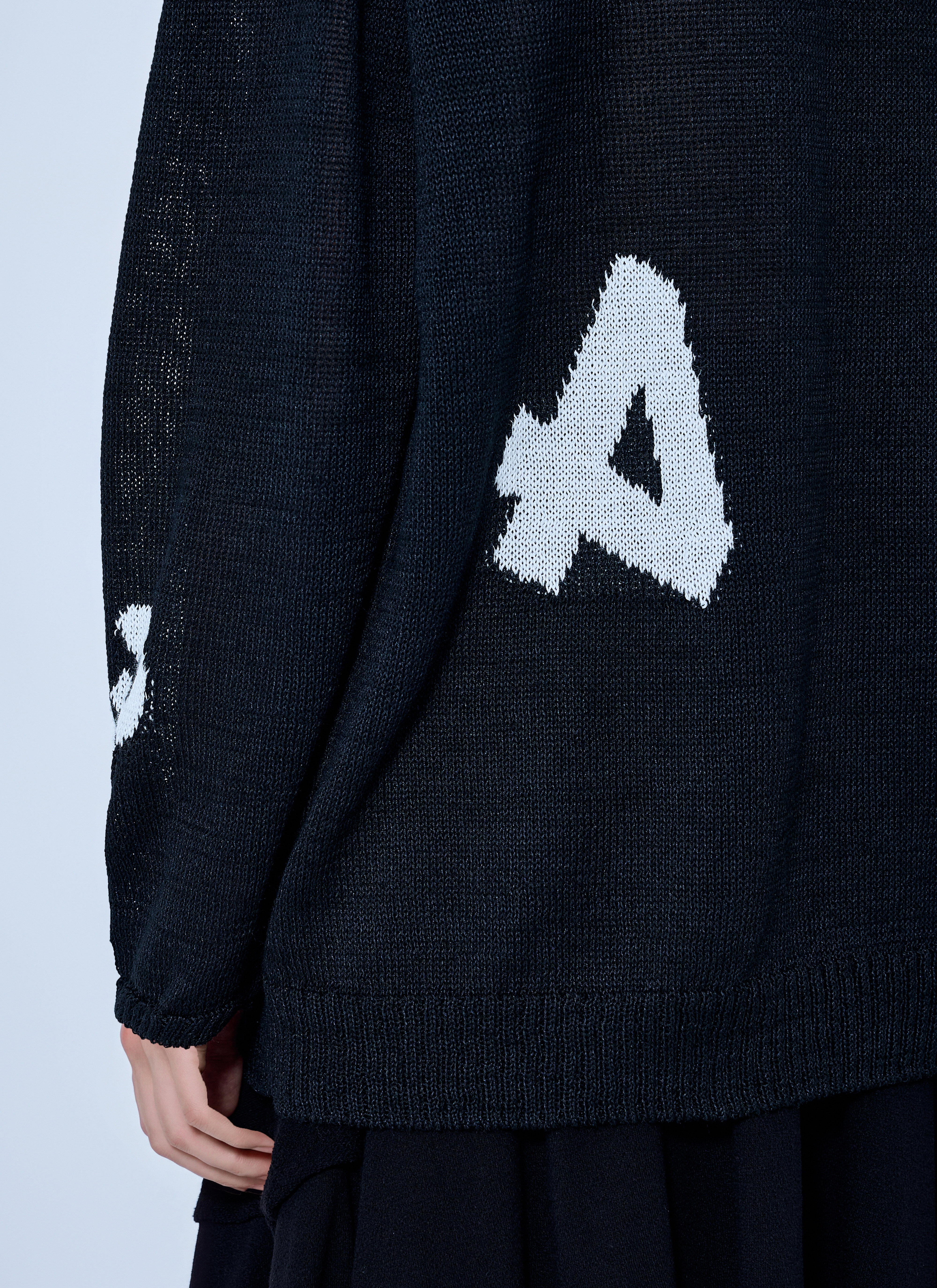 Yohji Yamamoto Women's' Round Neck Pullover in Black | LN-CC®