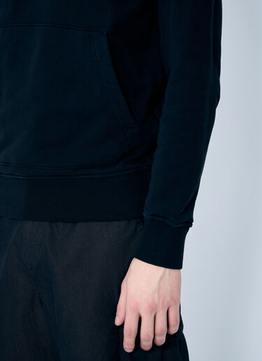 Stone Island Compass Patch Hooded Sweatshirt Black sto0160050