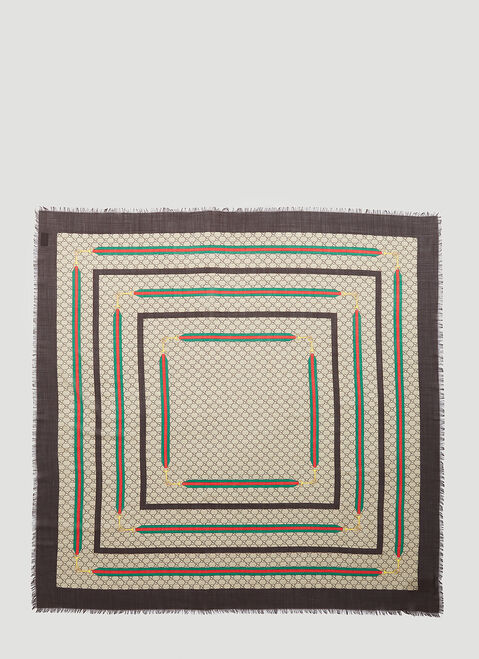 Gucci GG Web Scarf Beige guc0255114