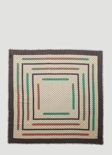 GG Web Scarf Gucci GG Web Scarf Brown guc0253142