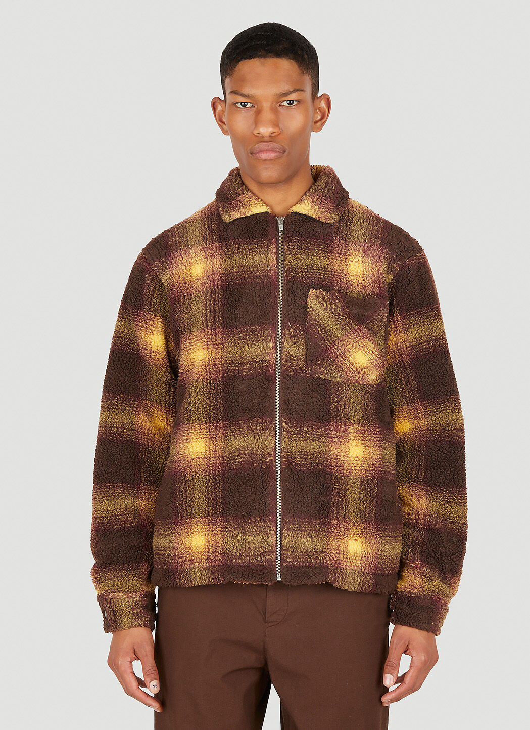 Stussy dana sherpa snap hotsell jacket