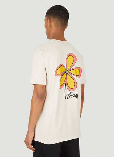 Stüssy Flower Logo T-Shirt Beige sts0347023