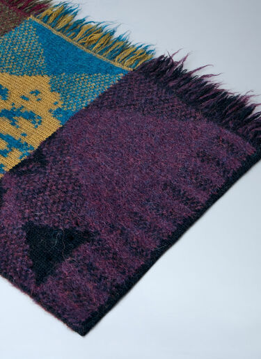 LN-CC® - Dries Van Noten: Mati Wool Scarf - Purple Dries Van Noten Mati Wool Scarf Purple dvn0165020