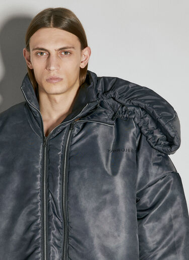 Y/Project Double Collar Puffer Jacket Grey ypr0153003