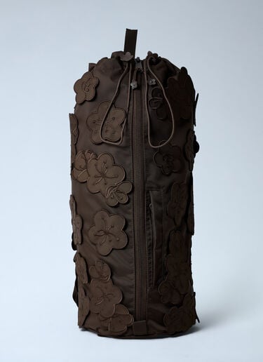 Logo Motif Floral Appliqué Backpack The North Face x Cecilie Bahnsen Logo Motif Floral Appliqué Backpack Brown tnc0262002