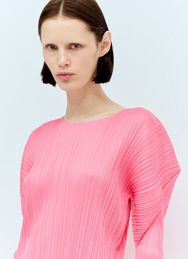 Pleats Please Issey Miyake 월별 색상: 2월 미디 원피스 핑크 plp0256003
