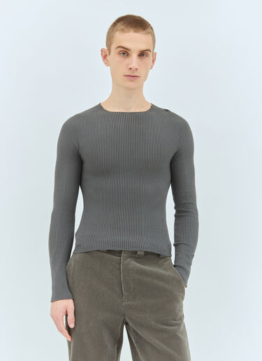 Silk Castle Rock Knit Top RIER Silk Castle Rock Knit Top Grey rrr0158007