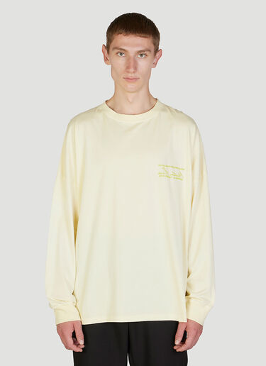 Martine Rose Oversized Long Sleeve T-Shirt Yellow mtr0152005