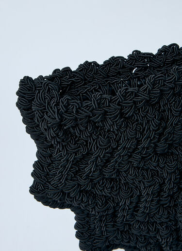Chloé Small Bracelet Paravent Crochet Tote Bag Black chl0260027