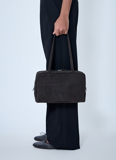 The Row Astra Bowling Shoulder Bag Dark Brown row0263025