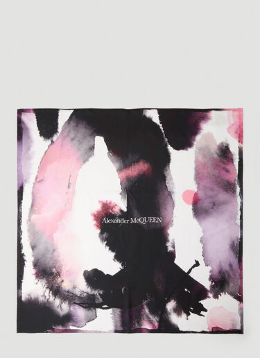 Alexander McQueen 오버사이즈 씰 스카프 블랙 amq0251065
