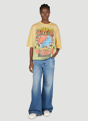 Acne Studios Screen Print T-Shirt Yellow acn0351013