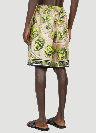 Versace Mask Silk Shorts Beige ver0152004