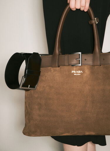 Prada Leather Wrist Strap Black pra0258070