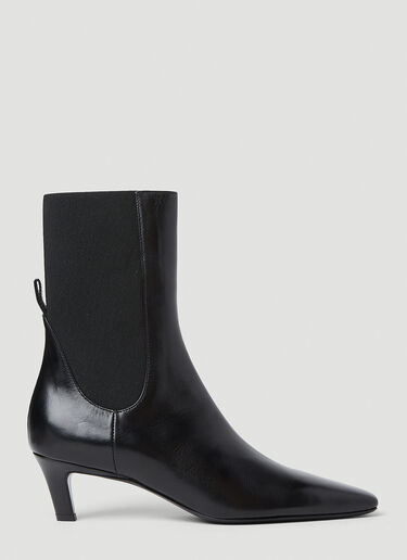 TOTEME The Mid Heel Boots Black tot0253003