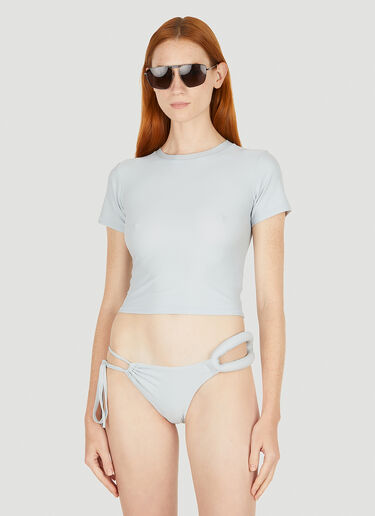 Entire Studios Asymmetric Bikini Bottoms Light Grey ent0250004