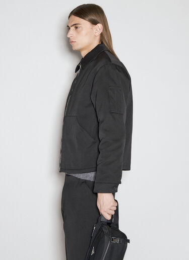 Padded Silk And Cotton Jacket Prada Padded Silk And Cotton Jacket Black pra0155004