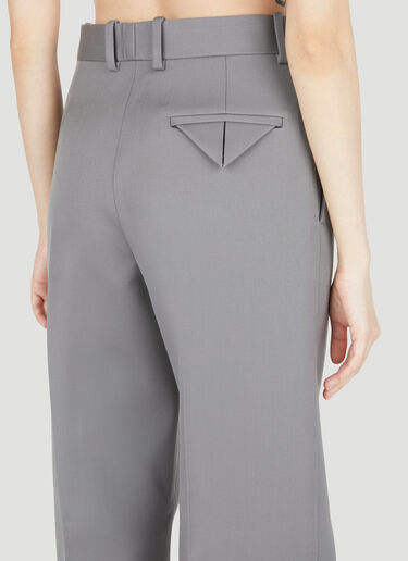 Bottega Veneta Compact Wool Tailored Pants Grey bov0254001