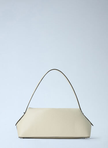 LN-CC® - Toteme: T-Lock Grained-Leather Shoulder Bag - Cream Toteme T-Lock Grained-Leather Shoulder Bag Cream tot0265083