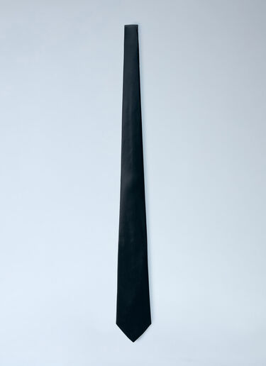 Saint Laurent 真丝缎面领带  黑色 sla0260021