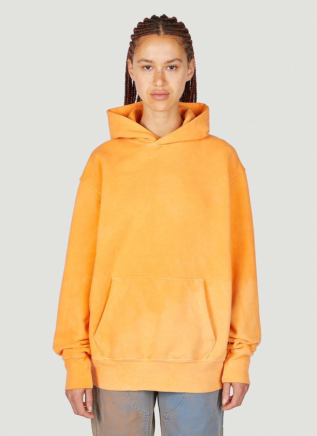 NOTSONORMAL Splashed Hooded Sweatshirt Yellow nsm0348025