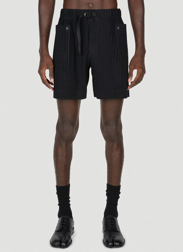 Homme Plissé Issey Miyake Pleated Shorts Black hmp0153011