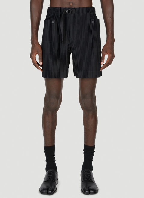 Homme Plissé Issey Miyake Pleated Shorts Black hmp0153001