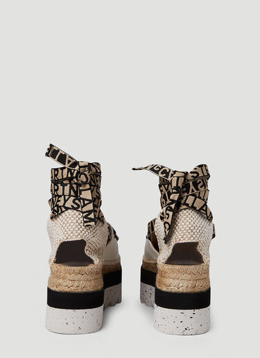 Stella McCartney Gaia Platform Espadrilles Beige stm0251021