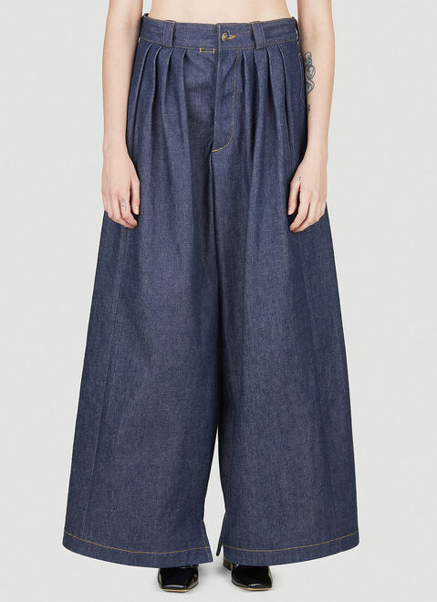 Alexander Wang Pleated Jeans Blue awg0252002