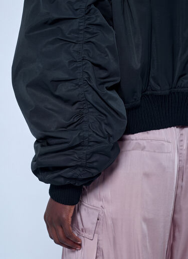 LN-CC® - Rick Owens: Secchia Cropped Flight Bomber Jacket - Black Rick Owens Secchia Cropped Flight Bomber Jacket Black ric0265006