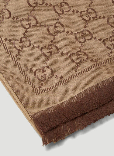 Gucci GG Print Scarf Brown guc0237071