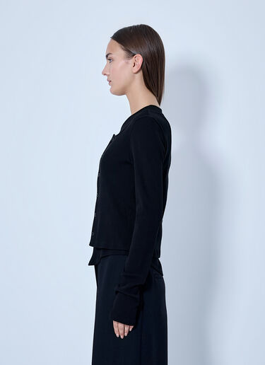 LN-CC® - LIMI Feu: C/ Rib Layered Cardigan T - Black LIMI Feu C/ Rib Layered Cardigan T Black lmf0263004