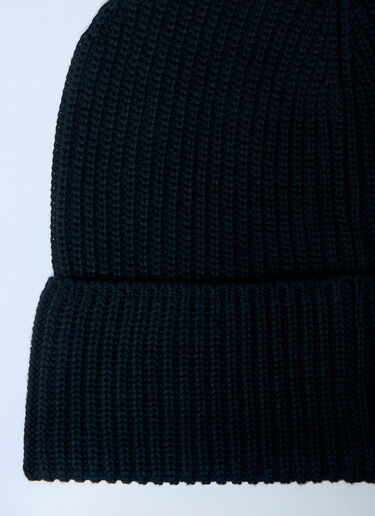 Moncler 로고 패치 비니 햇 블랙 mon0159054