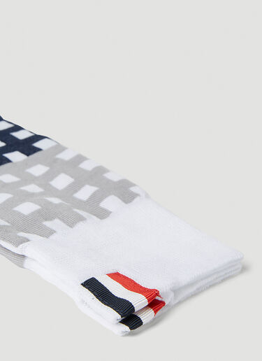 Thom Browne Gingham Socks Grey thb0152019