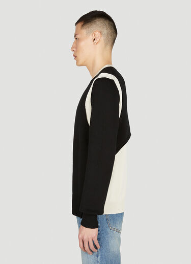 Alexander McQueen Colour Block Sweater Black amq0152007