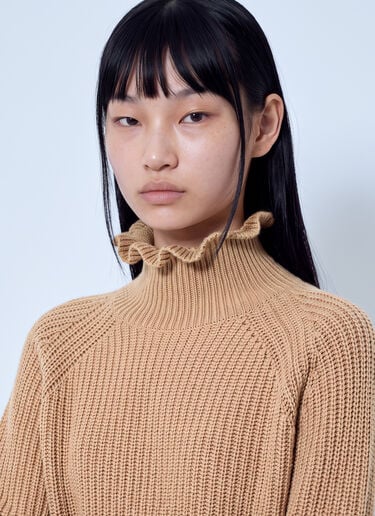 LN-CC® - Max Mara: Ribbed Knit Sweater - Camel Max Mara Ribbed Knit Sweater Camel max0266055