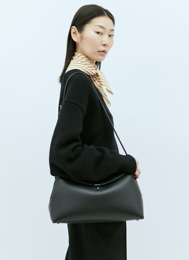 TOTEME T-Lock 皮革手提包 黑 tot0256038