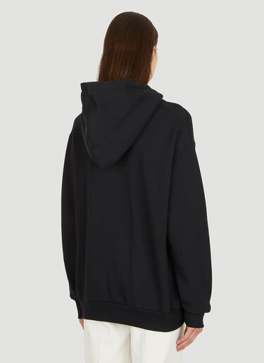Gucci Logo Print Hooded Sweatshirt Black guc0251059