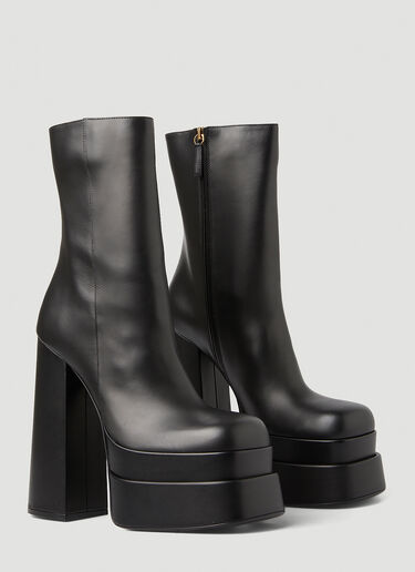 Versace Intrico Platform Boots Black vrs0249055