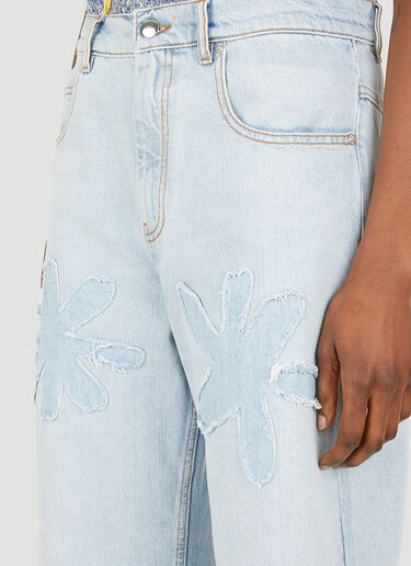 Marni Floral Patch Jeans Light Blue mni0248010