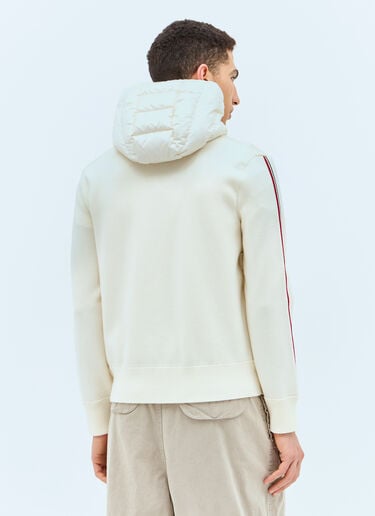 Padded Zip-Up Cardigan Moncler Padded Zip-Up Cardigan Cream mon0157022
