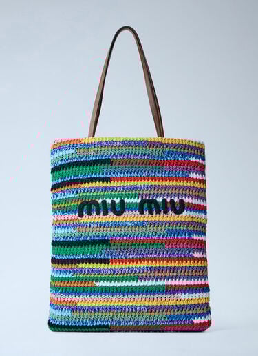 Crochet Tote Bag Miu Miu Crochet Tote Bag Multicolor miu0264022