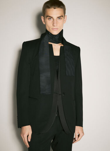 Dolce & Gabbana Silk-Blend Satin Scarf Black dol0158009