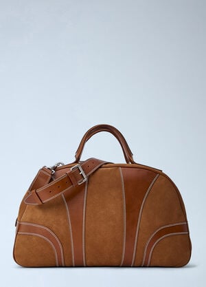 Dries Van Noten Suede Duffle Bag Brown dvn0165033