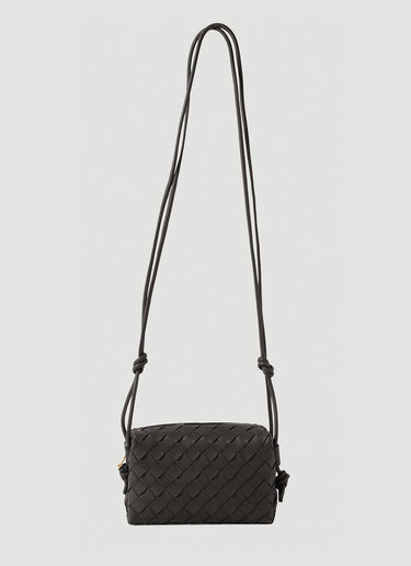 Loop Small Leather Crossbody Bag in Grey - Bottega Veneta