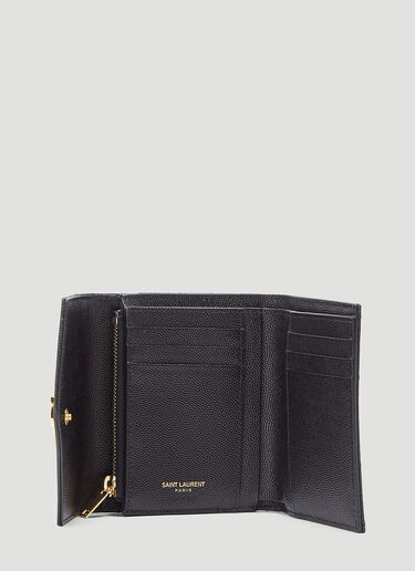 Saint Laurent Monogram Tri-Fold Wallet Black sla0243083