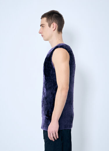Dries Van Noten Fluffy Knit Top Purple dvn0160029