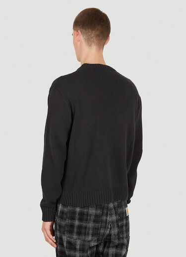 Sky High Farm Workwear Intarsia Knitted Sweater Black skh0350025
